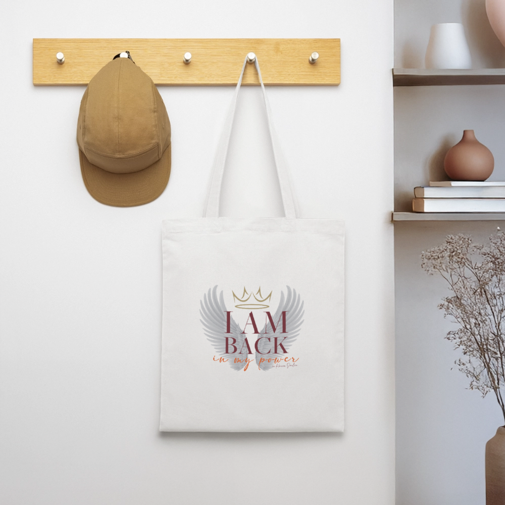 I AM BACK – Stoffbeutel für Frauen, die wissen, wer sie sind - Weiß